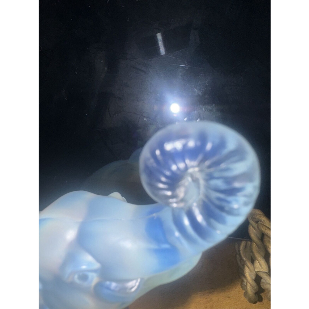 Vintage SABINO French 1930's Stylized Elephant Opalescent Art Deco Glass Statue - Picture 3 of 13